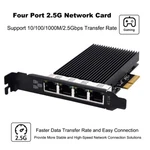 Pcie Intel I226 2.5GBPS 4-PORT Network Adapter Card For Gaming Server New. Price: $63.98.