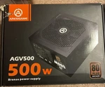 Aresgame Agv 500W Power Supply 80+ Bronze Psu Brand New Used Damaged Box). Price: $23.99.