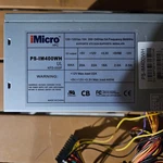 Imicro PS-IM400WH Ul KFD-550P ATX12V Power Supply Used. Price: $9.99.