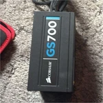 Corsair GS700 Atx Power Supply 700W, 24 Pin, Pcie, Surge Protection, Black Used. Price: $30.00.
