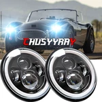 Pair Fit Ac Shelby Cobra 1962-1973 Dot 7" Round Led Headlights Halo Angle Eyes New. Price: $50.00.