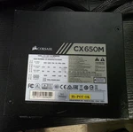 Corsair Series CX650M 650W 80 Plus Bronze Modular Power Supply - CP9020103NA Used. Price: $30.00.