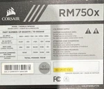 Corsair RM750X Modular Atx Power Supply 750W 24 Pin 8 Pcie 1 Fan Black Used. Price: $60.00.
