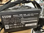 Cooler Master MPE-6501-ACAAW Atx 80+ Bronze Watt Used. Price: $49.90.
