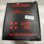 Aresze Jans 650W F-power Model EPS650ELA (85+) Input 100-240VAC Open. Price: $25.99.