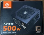 Aresgame AGV500 500W 80 Plus Bronze Atx Power Supply Psu 6+2 Pcie, Black Open. Price: $25.00.