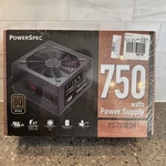Powerspec 750W 80 Pus Bronze Certified Semi-modular Gaming Psu Supply New. Price: $60.00.
