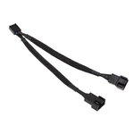 Phobya Y-cable, 4-PIN To 2X (pwm), 10CM, Sleeved, Black New. Price: $7.49.