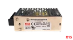 Lot Of 15 Mean Well RS-25-48 48V 0.57A 25W Din Rail Power Supplies 100-240VAC Used. Price: $99.99.