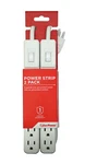 Cyberpower 6-OUTLET Strip With 2 Ft. Cord Twin Pack White New. Price: $12.25.