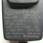 Lg 8102 Ac Adapter Power Supply Charger 5V 1000MA Used. Price: $16.31.