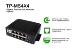 Tycon Power TP-MS4X4 Port Poe Gigabit Passive Midspan Multivolt Injector New. Price: $109.83.