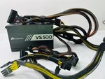 Corsair VS500 500W Power Supply Psu CP-9020118 Atx Desktop Tested Used. Price: $45.00.