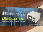 Diablotek Sata 400W 8CM Fan Atx Power Supply 115/230V, 50/60HZ PSEL400 Used. Price: $20.00.