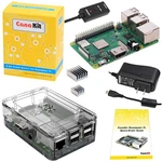 Raspberry Pi 3 B+ Kit: Clear Case, 2.5A Power Supply, Premium Bundle New. Price: $111.39.