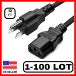 10FT Power Cord Cable Universal Replacement For Xbox Psu Monitor Pc Lot New. Price: $29.99.
