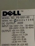 Dell PS-5201-5D Power Supply 00055079 REV:L02 With Medium Used. Price: $120.00.