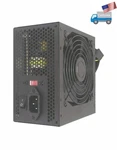 New Black 750W 2X Pcie 5X Sata 120MM Fan Atx 12V Intel/amd Ryzen Power Supply. Price: $60.99.