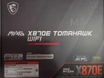 Msi Mag X870E Tomahawk Wifi AM5 Amd Sata 6GB/S Atx Motherboard New. Price: $249.76.