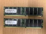 2X Smart Modular SM5643285D8N6CLIBH Hp 256MB PC2700U 333MHZ DDR1 Memory Ram Used. Price: $9.55.