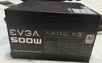 Evga 500W1 80 Plus Atx Power Supply Psu 100-W1-0500 Black Used. Price: $24.50.