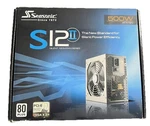Seasonic S12II 500W Power Supply SS-500GB 80+ Bronze Atx 12V Silent Fan Open Box. Price: $50.00.