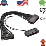 24 Pin Dual Psu Atx Power Supply Motherboard Adapter Cable For Gaming Pcs New. Price: $17.59.