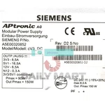 Used & Tested Siemens A5E00320852 Modular Power Supply. Price: $728.97.