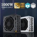 Vetroo 1000W Power Supply PCIE4.0 & PCIE5.0 Full Modular 80 Plus Gold Gaming Psu New. Price: $134.99.