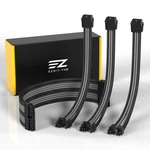 Ezdiy-fab Psu Extension Cable Sleeved Custom Mod Pc 11.8-INCH, Black Grey New. Price: $32.36.