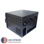 For 6 Graphics Card Miner Open Air Mining Rig Coin Frame Case W/ 10 Fan New. Price: $153.76.