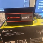 Aresgame AGV750 750W Power Supply, 80 Plus Bronze Certified, Semi Modular Used. Price: $28.00.
