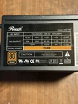 Rosewill Gaming Arc 750W Psu Power Supply 80 Plus Bronze Used. Price: $25.00.