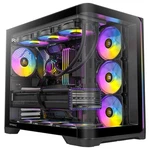 Antec C5 Argb, Mid-tower Atx Pc Case, Curved Tempered Glass Front & Side Open. Price: $147.68.