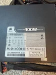Corsair 400W Atx Universal Power Supply 120MM Silent Fan +12V CMPSU-400CX Used. Price: $28.00.