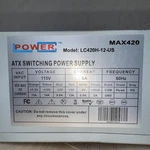 Power LC420H-12 Atx Switching Supply 4*SATA Netzteil 420W #NTX3 Used. Price: $130.00.