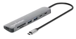 Manhattan Usb-c Dock/hub With Card Reader, Ports (X5): Hdmi, Usb-a (X2) And New. Price: $45.99.