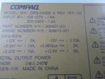 Hp Compaq 308615-001, 308437-001 DPS-240EB D530 Power Supply 240W Used. Price: $34.99.