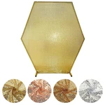 8 Ft Sparkle Sequin Hexagon Backdrop Stand Cover Wedding Party Event Decorations New. Price: $93.29.