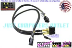 18" Rosewill Photon Series 12-PIN Atx Dual (6+2) Pci-e Power Cable Open. Price: $19.99.