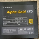 Montech Alpha Gold 650W Atx Power Supply 80 Plus GPW650S Used. Price: $30.00.