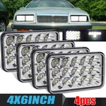 4PCS Fit Chrysler Lebaron 1977-1992 4X6"INCH Led Headlights Halo Hi/lo Beam Dot New. Price: $42.11.